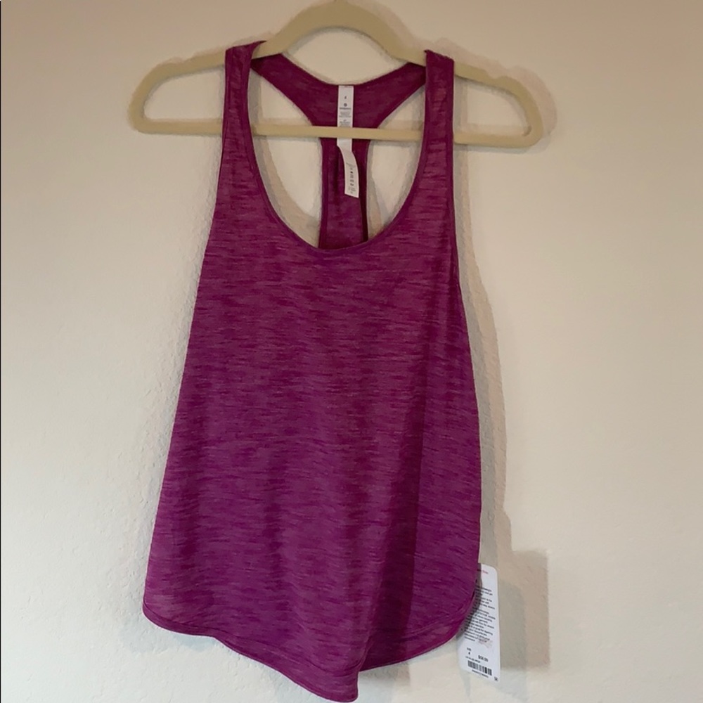 NWT Lululemon pink 105 singlet size 4
